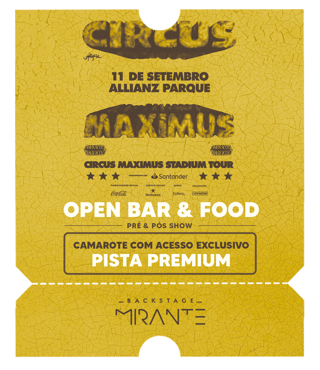 Travis Scott - Circus Maximus Tour - Allianz Parque - Show - Ingressos - Camarote