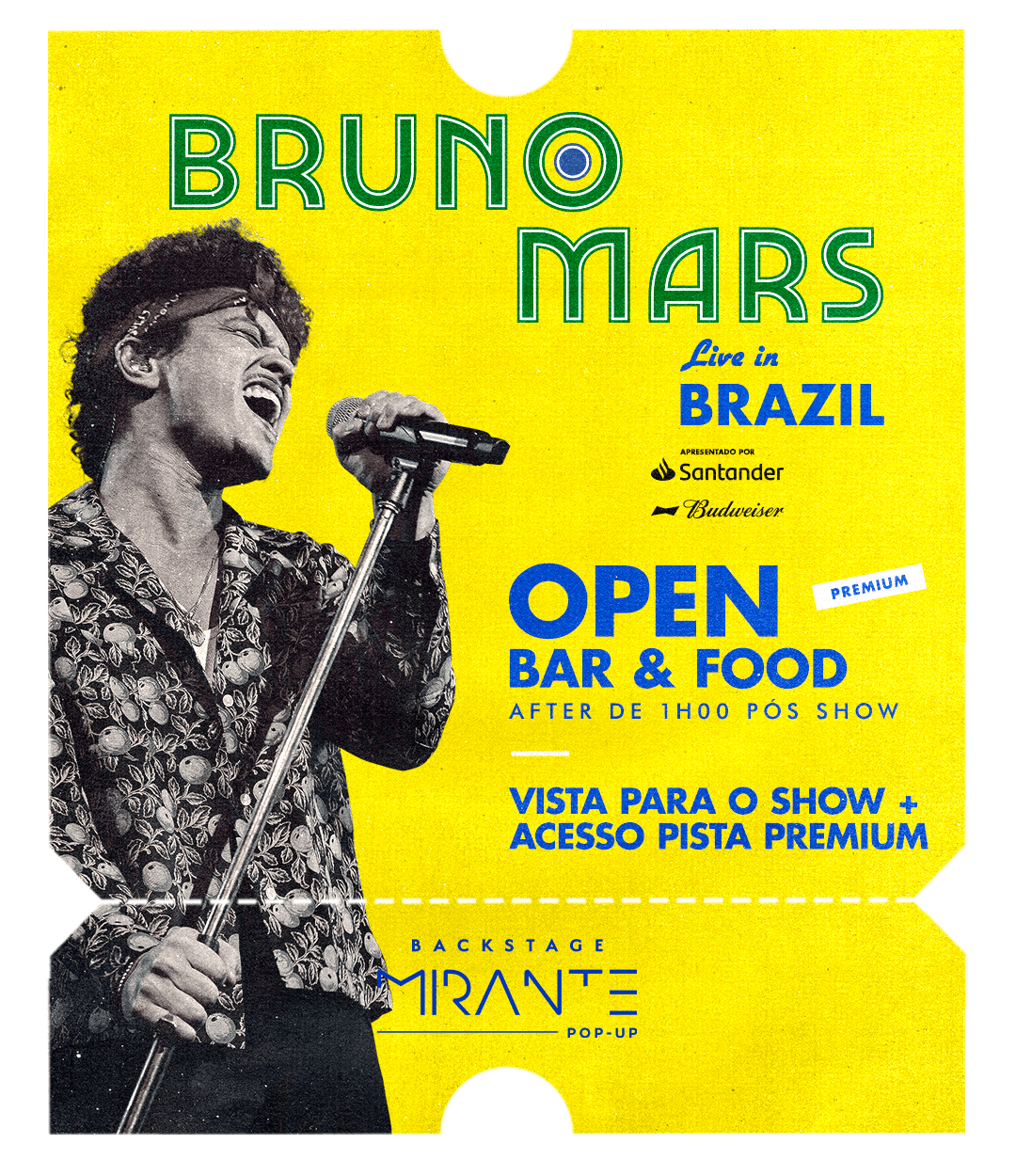Bruno Mars - Live in Brazil - Backstage Mirante Popup - Morumbis - São Paulo
