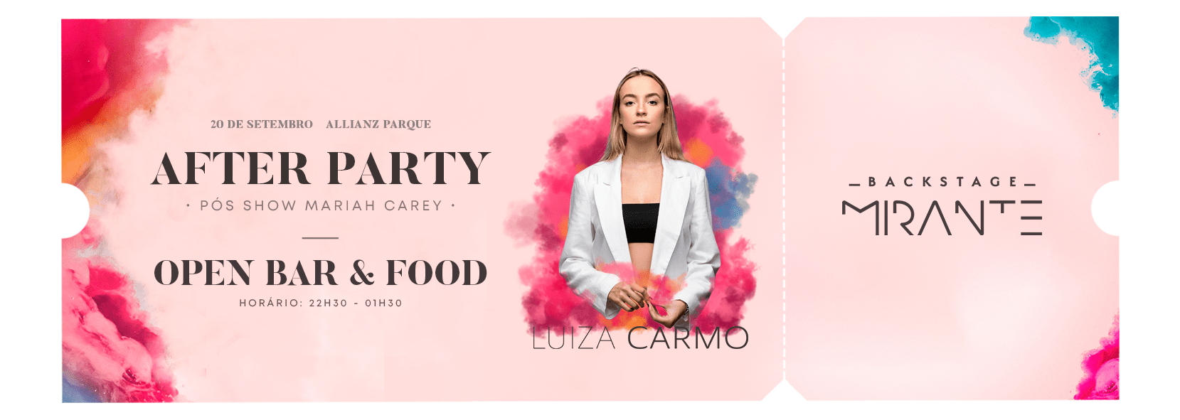 After Party - Mariah Carey - São Paulo - Allianz Parque - Ingressos - Open Bar
