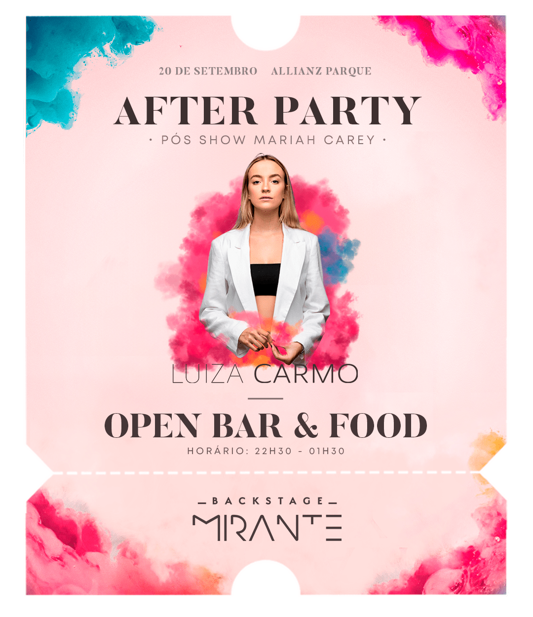 After Party - Mariah Carey - São Paulo - Allianz Parque - Ingressos - Open Bar
