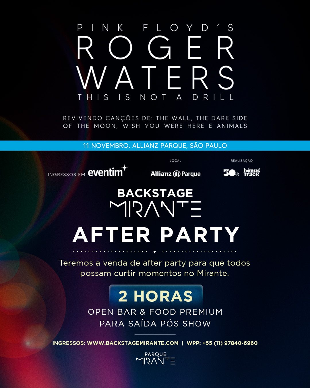 Roger Waters - Backstage Mirante - Allianz Parque