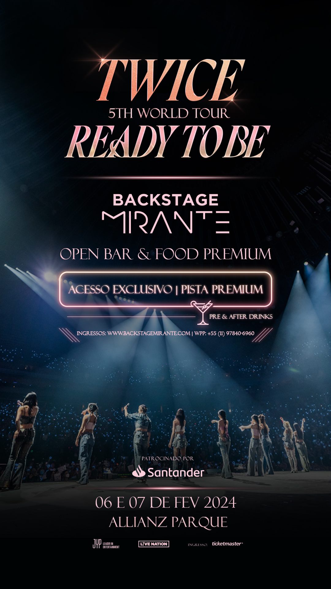 Twice Ready to be - Backstage Mirante - Allianz Parque