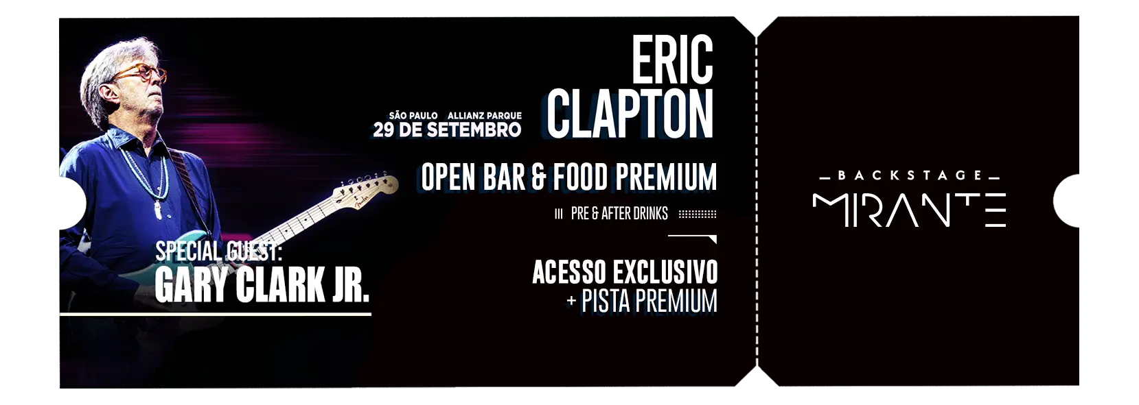 Eric Clapton - Backstage Mirante - Allianz Parque