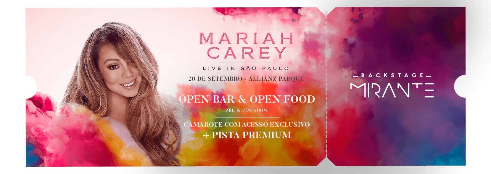 Mariah Carey - Allianz Parque - Show - Ingressos - Camarote