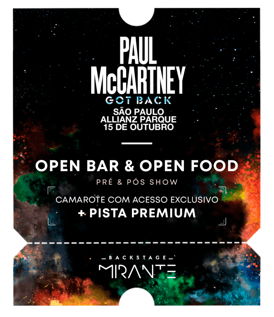 Paul McCartney - Backstage Mirante - Allianz Parque - São Paulo