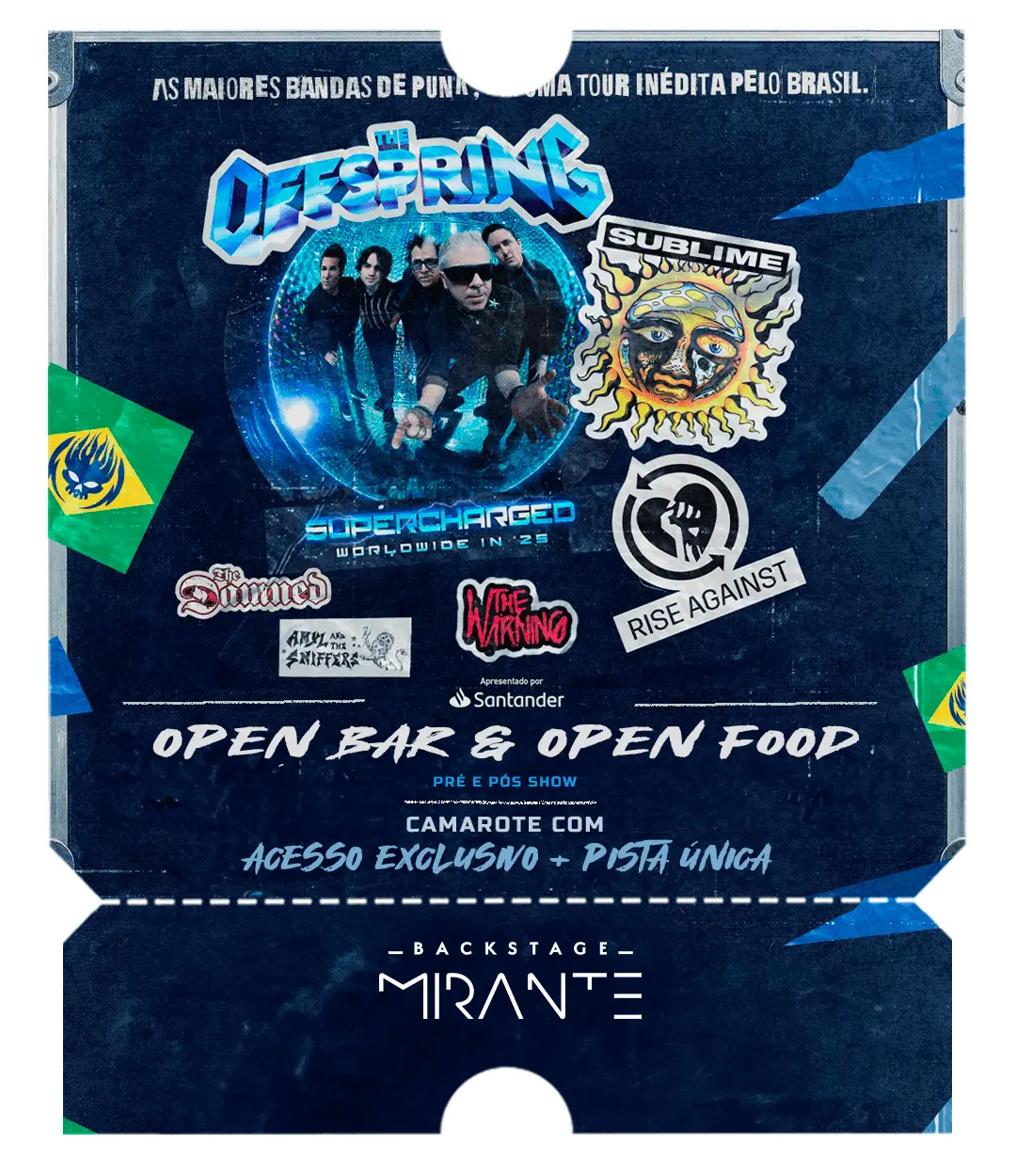 The Offspring - Supercharged - Backstage Mirante - Allianz Parque - Pacotes - São Paulo