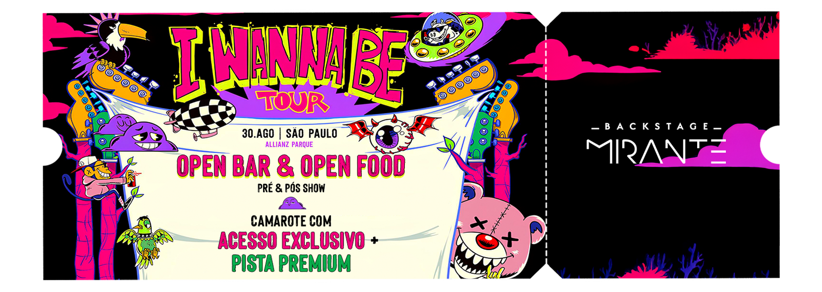 I Wanna Be Tour 2025 - Backstage Mirante - Allianz Parque - Ingressos - São Paulo - Allianz Parque