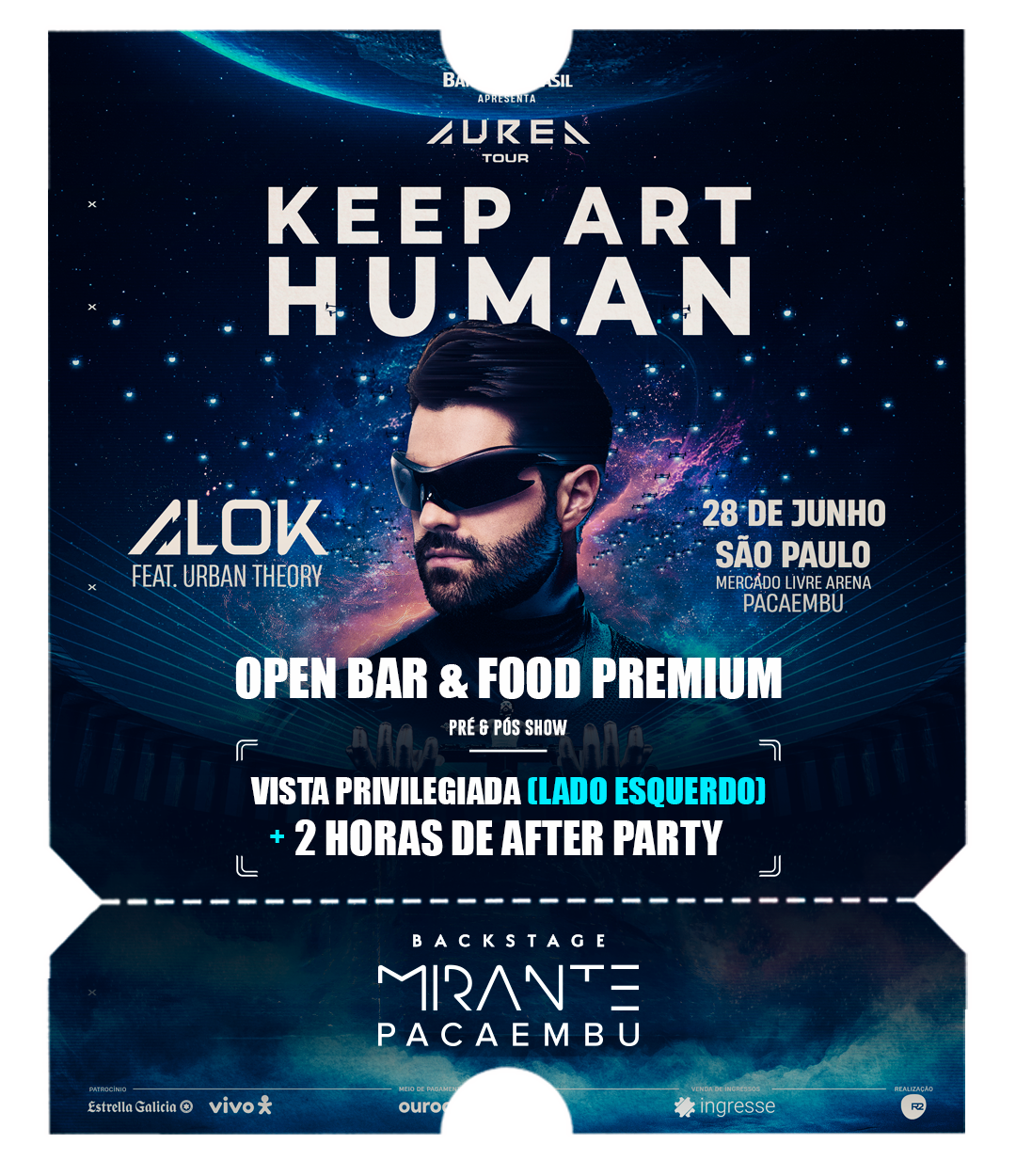 Alok Aurea Tour - Keep Art Human - Arena Mercado Livre Pacaembu - Ingressos - São Paulo
